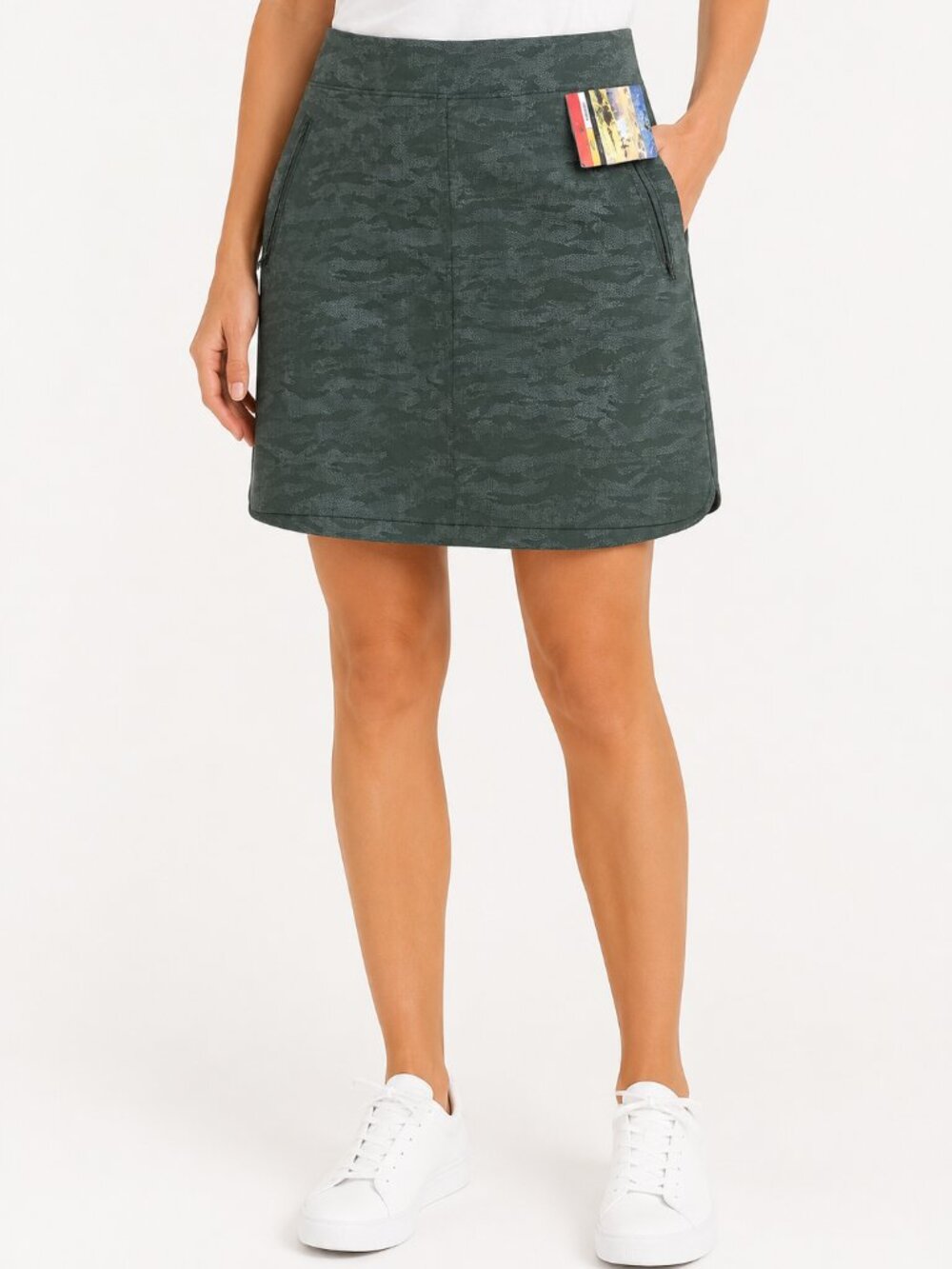 NWT Orvis Travel Skort in Camo Green, Size M